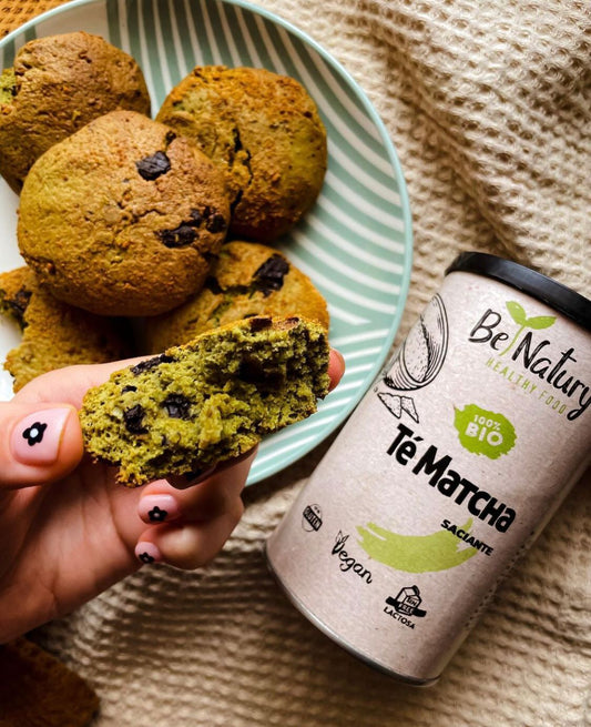 Galletas de te Matcha y chocolate