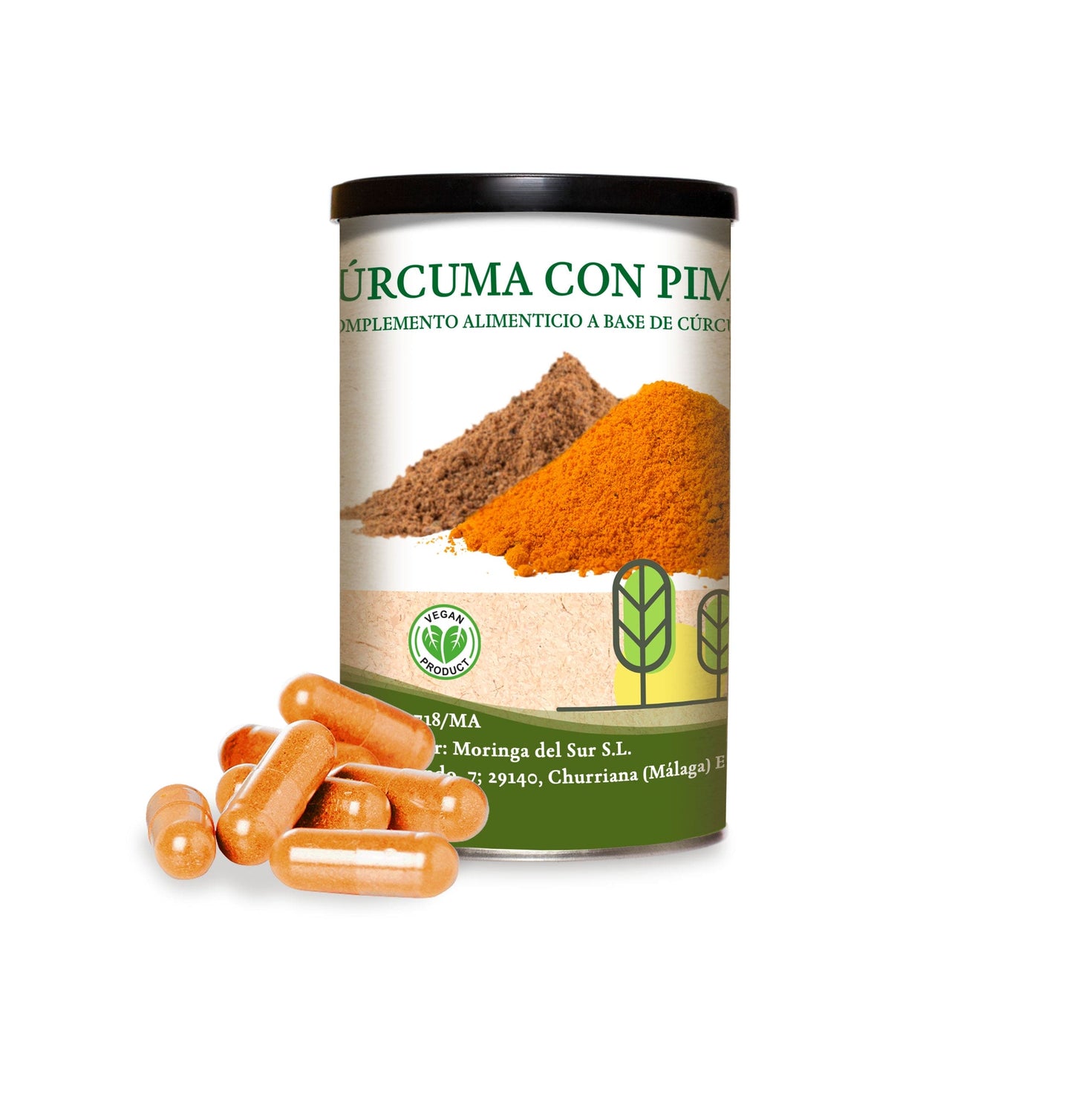 Cúrcuma con Pimienta Bio 300 Cápsulas vegetales