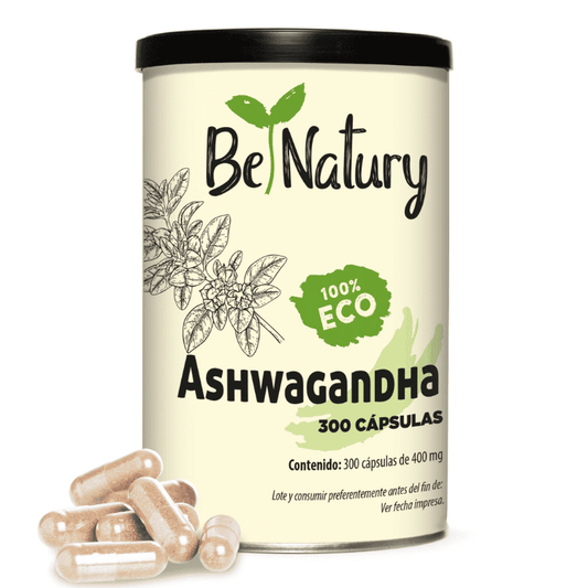 Ashwagandha ecológica 300 cápsulas - Adaptógeno para el estrés y la energía - Bio