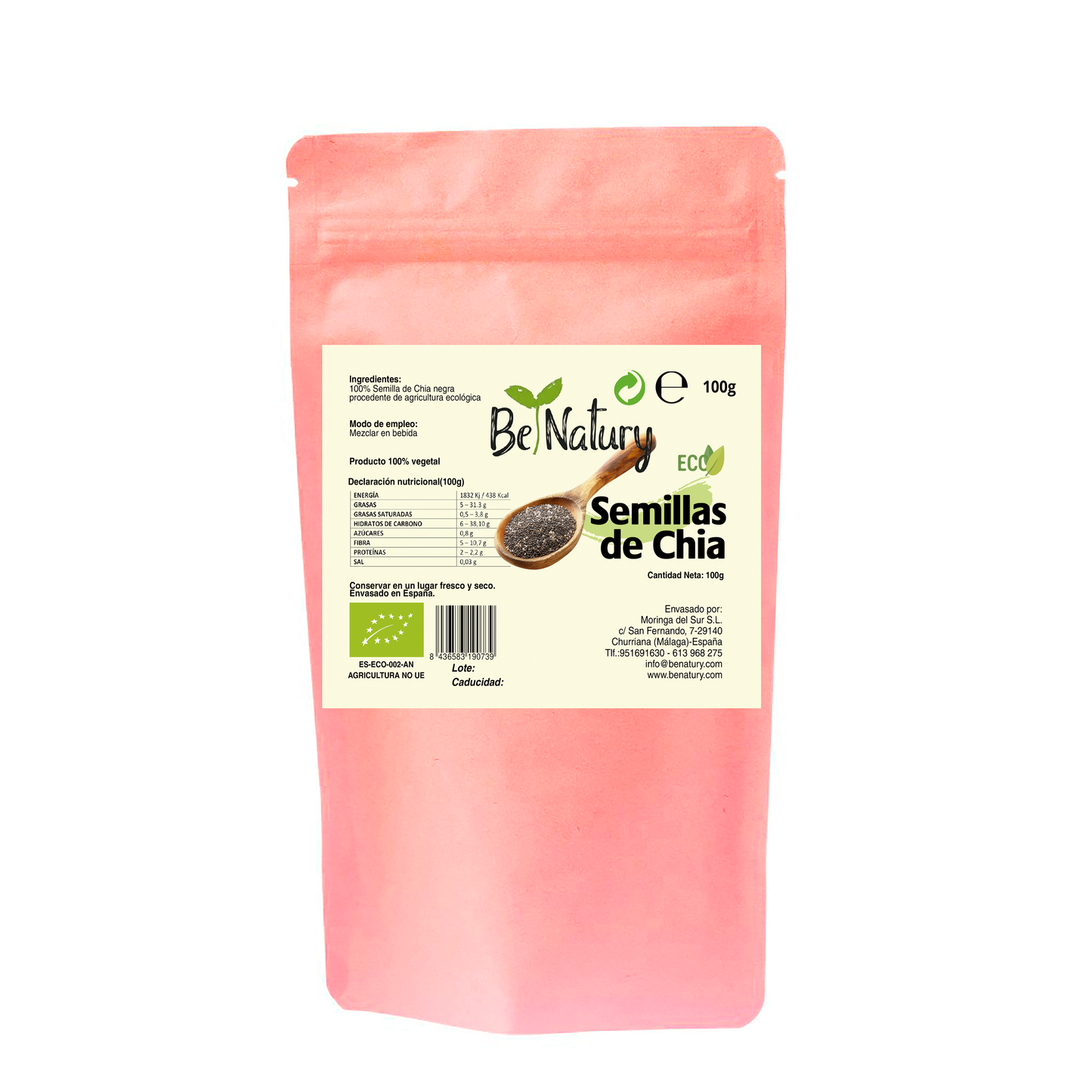 Semillas de Chía Ecológicas Premium – Benatury, Nutrición Natural y Sostenible